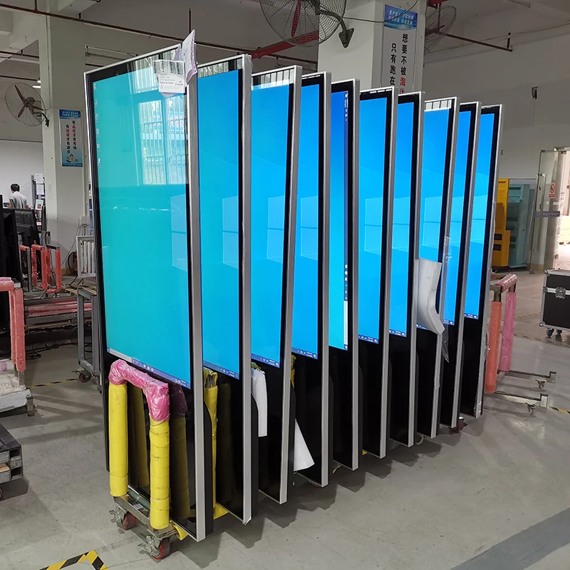 Elevators Retail Stores Remote Managing Software 49 55 65 Inch Android LCD Advertising Screen Kiosk Floor Stand Digital Signage