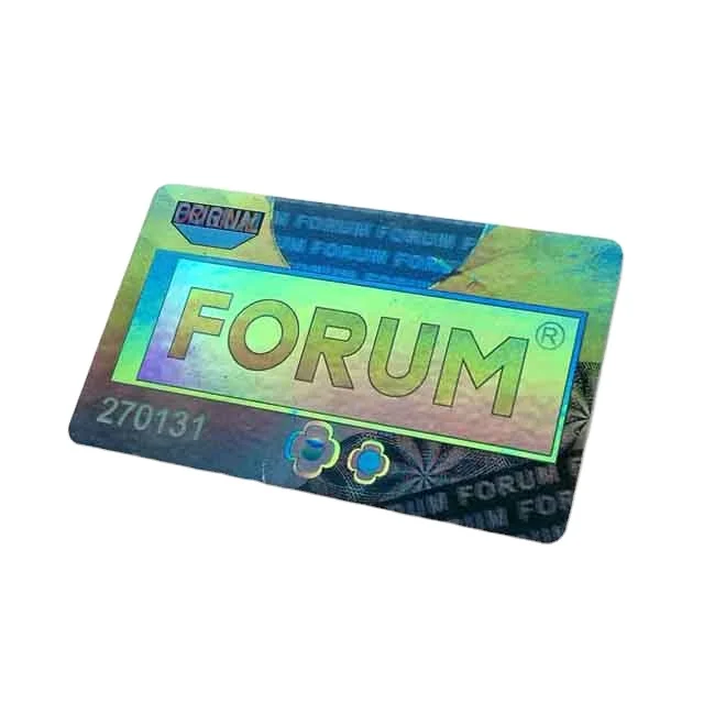 Custom Pattern Self Adhesive 3d Hologram Animation Sticker Holographic Card Printing Custom Hologram Stickers
