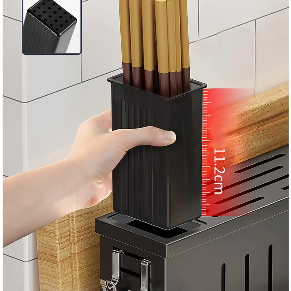 Multifunctional Metal Cutting Board and Knife Drying Rack Kitchen ...