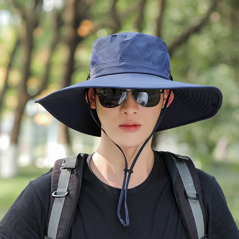 Summer sunshade outdoor fishing cap hat sunscreen UV protection breathable bucket hat