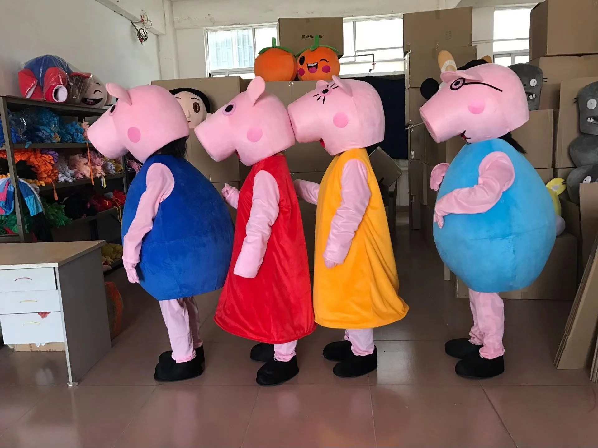 2018 Fantasia De Mascote Quente De Alta Qualidade Da Fantasia Tamanho Adulto  Fantasia De Desenho Animado Com Três Cores De $714,04