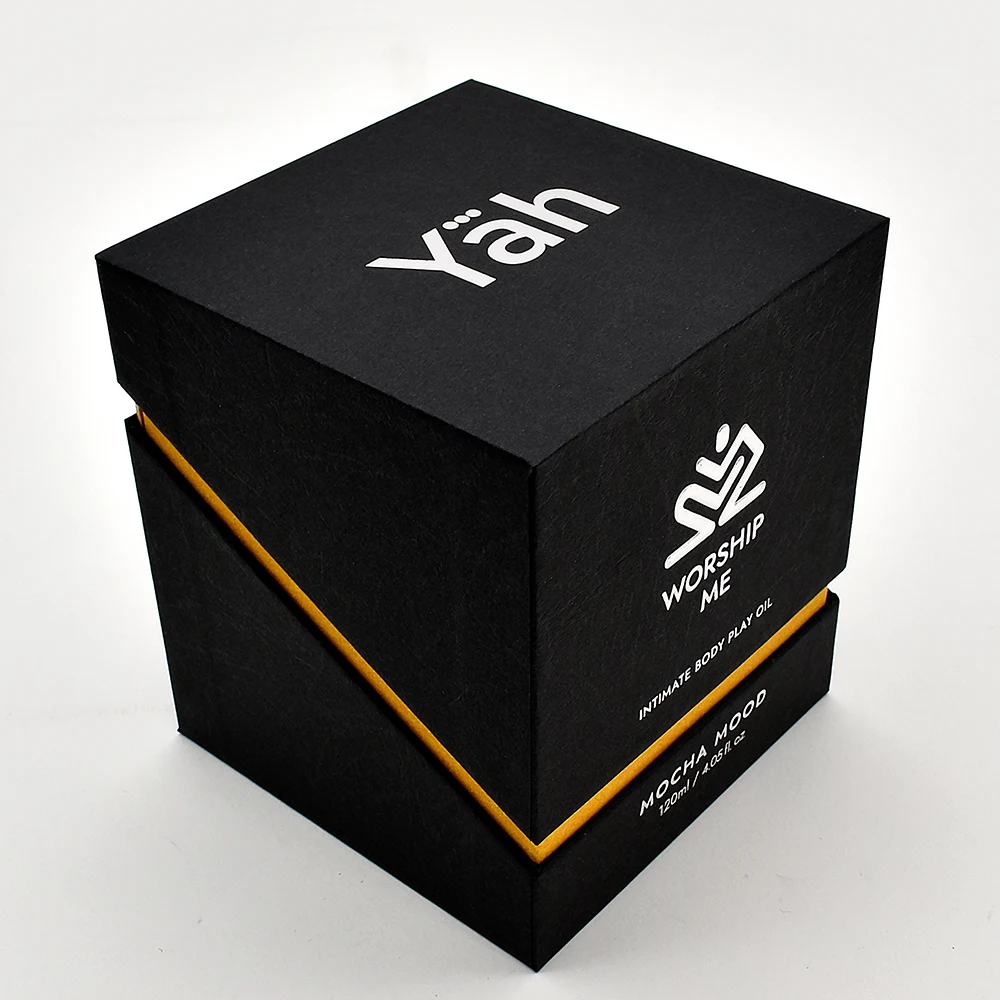 ISO9001 Custom Box Design Printing Rigid Cardboard Package Box Luxury Silver Foil Stamping Logo Candle Packaging Gift Box supplier