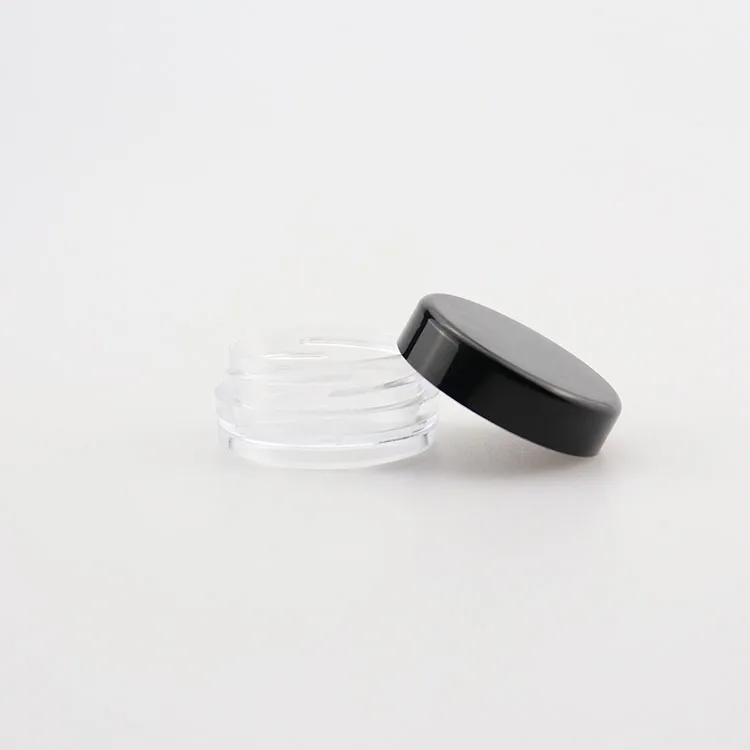 1g Container 1g 2g 3g 5g 10g 15g 20g Black Cosmetic Container clear Small Cosmetic ...