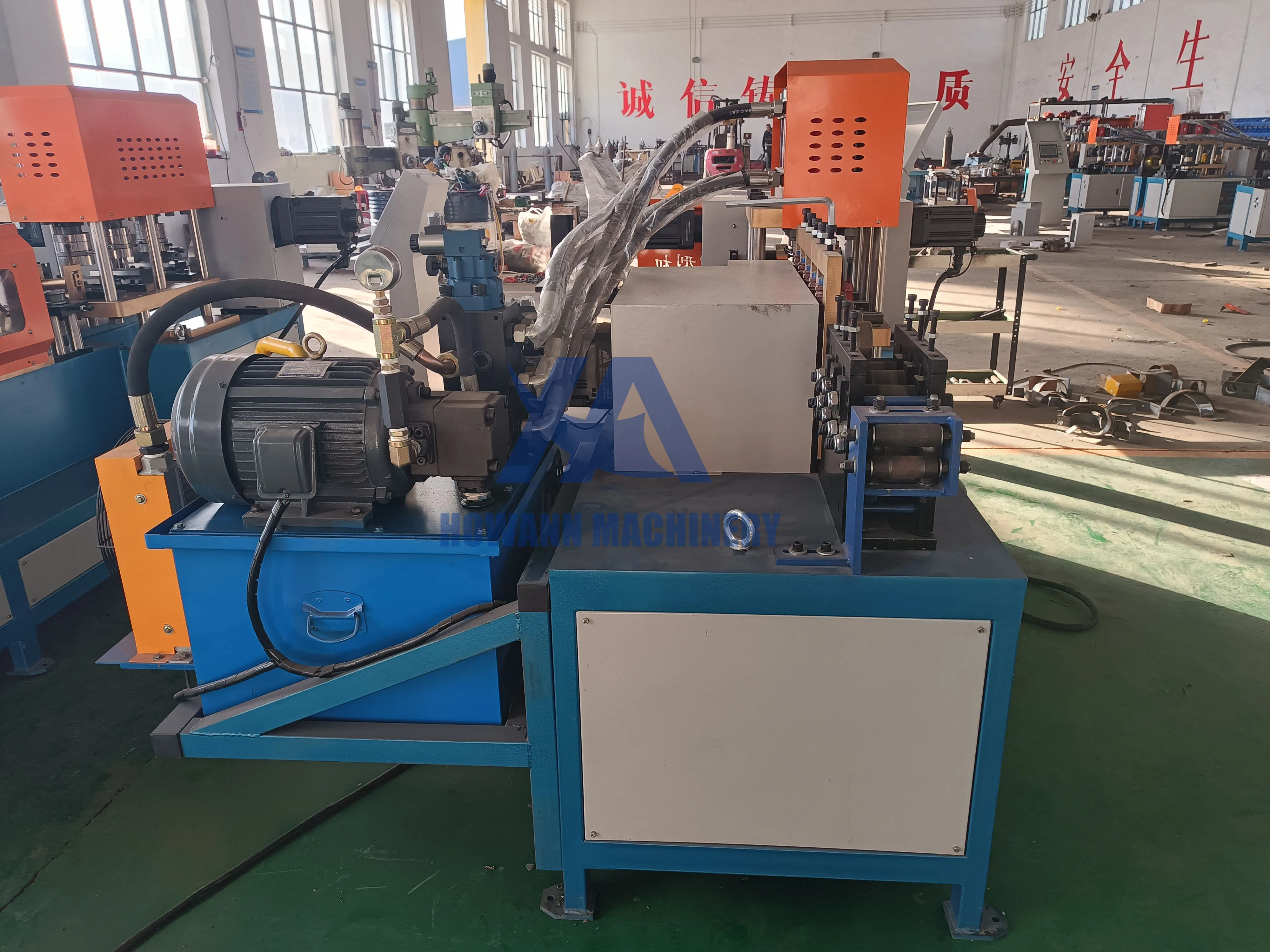 New Type CNC Anti-Seismic Bracket Punching Bending Machine Flat Steel Flat Iron Hoop Forming Machine for Construction Motor Pump