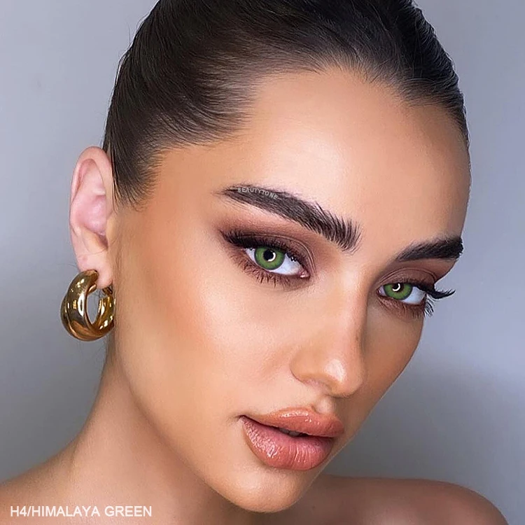 BeautyTone Himalaya коричневый Чехол очень темные глаза естественный вид год мягкие линзы для контакта