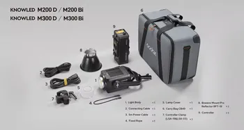 Godox KNOWLED M200D 230W 5600K Daylight LED Light Professional Audio Video Lighting with FX Light Effects product image