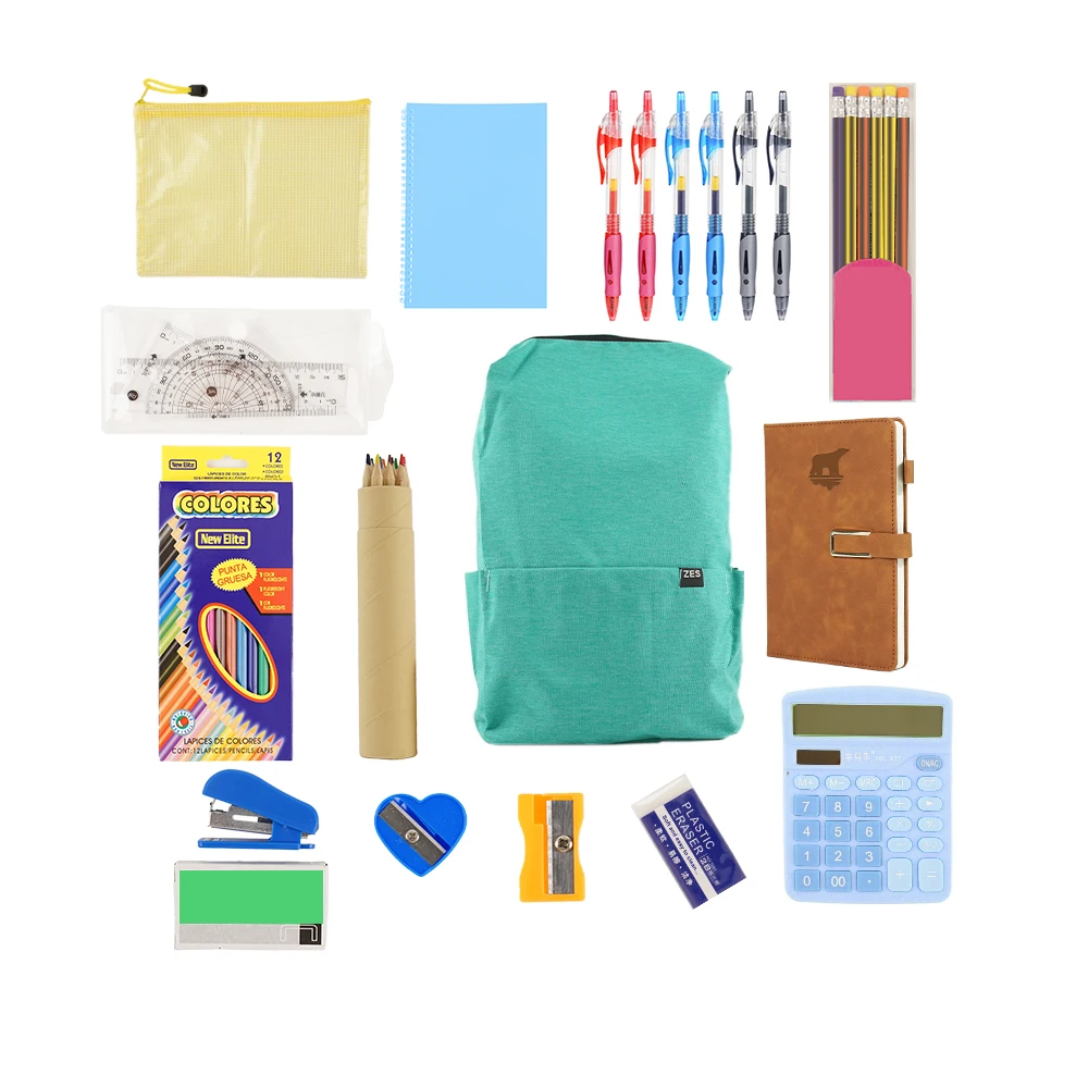 Kit Di Cancelleria A Tema Orsetto – 5 Pezzi Con Penna, Nastro Correttore, Gomma, Portachiavi E Matita Per Scuola E Ufficio