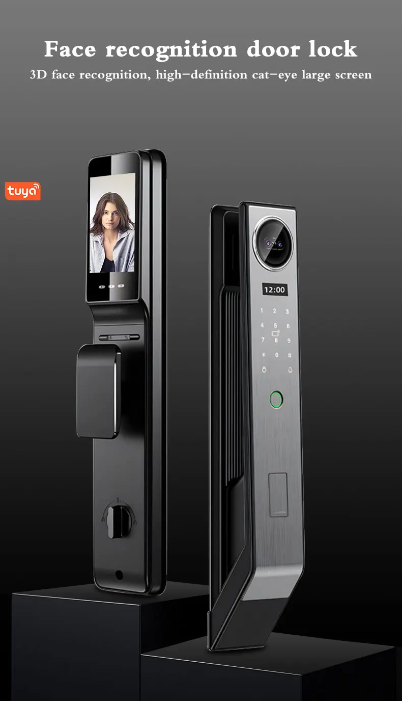 Face Digital Fingerprint Biometric Lock Rfid IC Card Wifi App Home ...