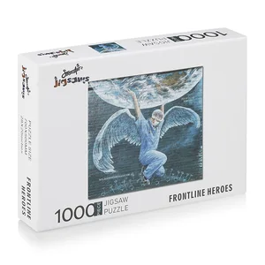 Design Jigsaw Puzzle Photos Frontline Heroes 1000 Custom-printed Jigsaw Puzzles for Adults and Children