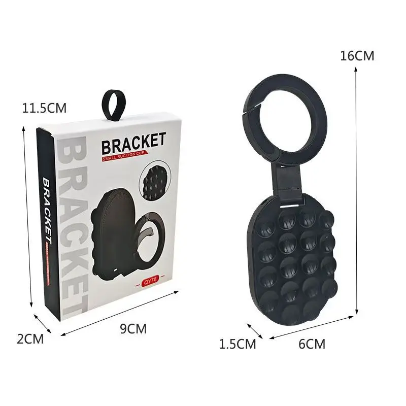 Hands Free Magnetic Suction Mirror Window Phone Holder, Sticky Grip Double Sided Mount for iPhone