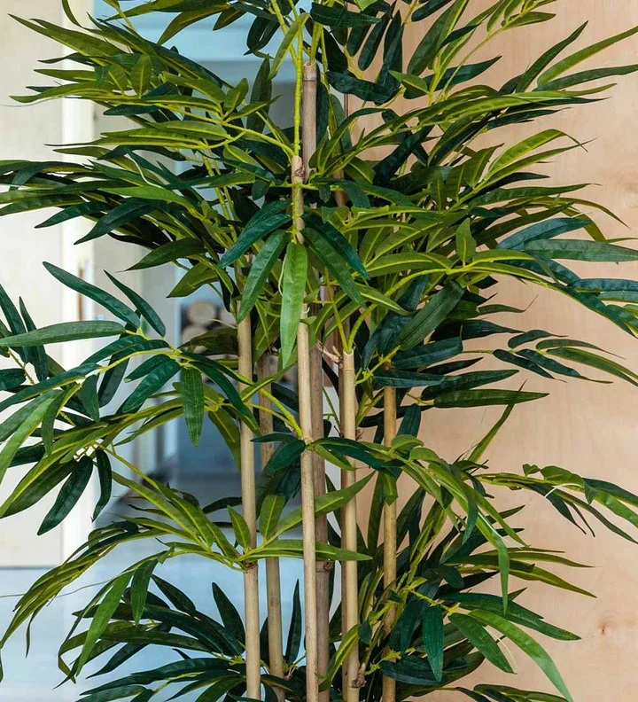 High Quality Fake Faux Bamboo Silk Tree Jungle Artificial Bamboo Plant  Small in Pot Privacy Fence