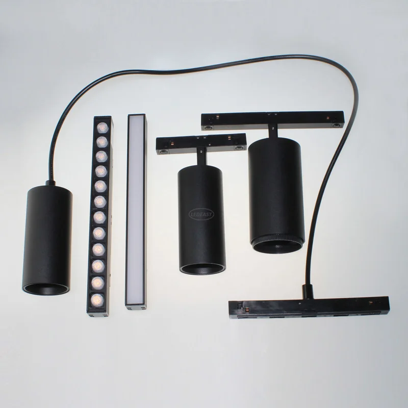 Ledeast TLME-10 10 Вт Магнитный светодиодный Трековый светильник DC48V магнит светодиодный Трековый светильник лампы проектор для трек освещение 3 года 48V