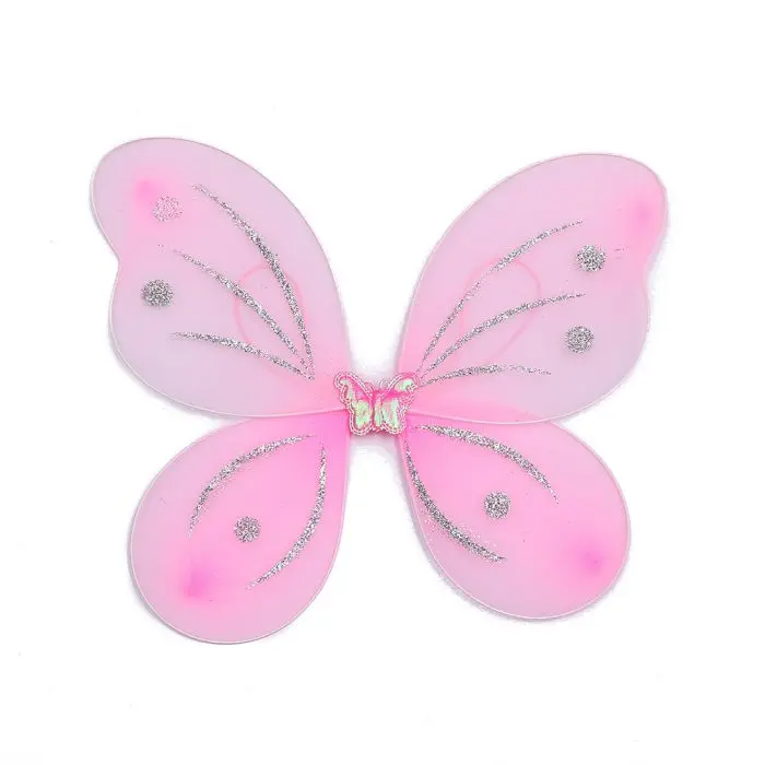 Girls Fairy Wings 6 Pack Princess Butterfly Costume Wings Set For Kids