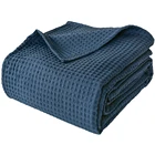 Cotton Waffle Blanket Premium Soft Lightweight Thermal 100% Cotton Weave Waffle Blanket