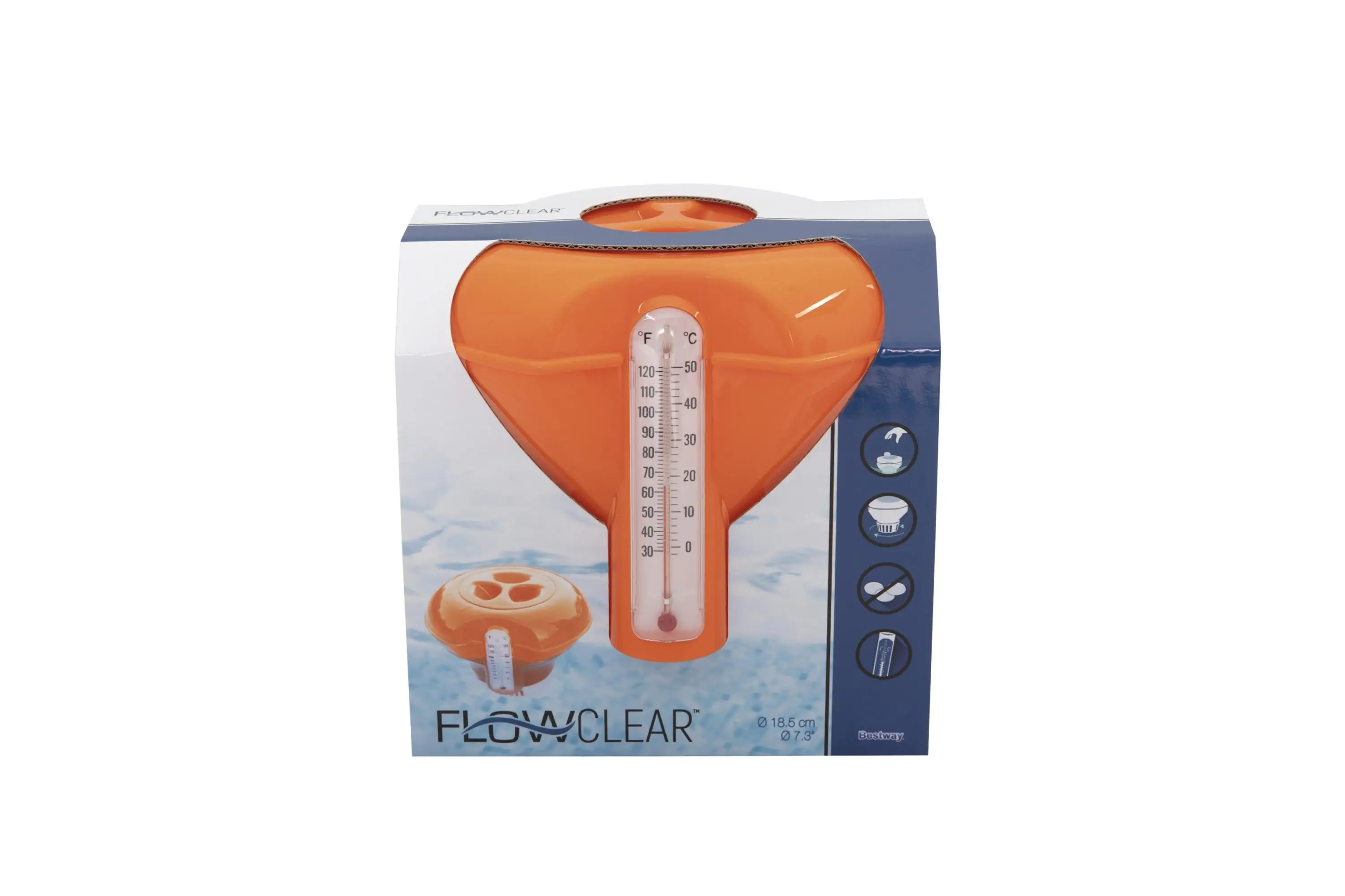 Standard Bestway Flowclear 58209 Premium Floating ABS Material Swimming Pool Chemical Dispenser Pool Temperature Detector