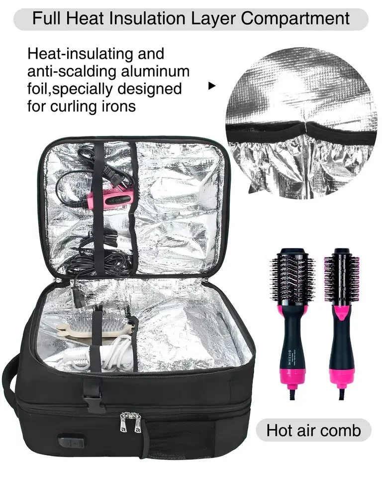 Relavel Hairdresser Travel Backpack Large Makeup Case Professional  Hairstylist Organizer Bag Barber Hairdressing Tools Box - Main Image