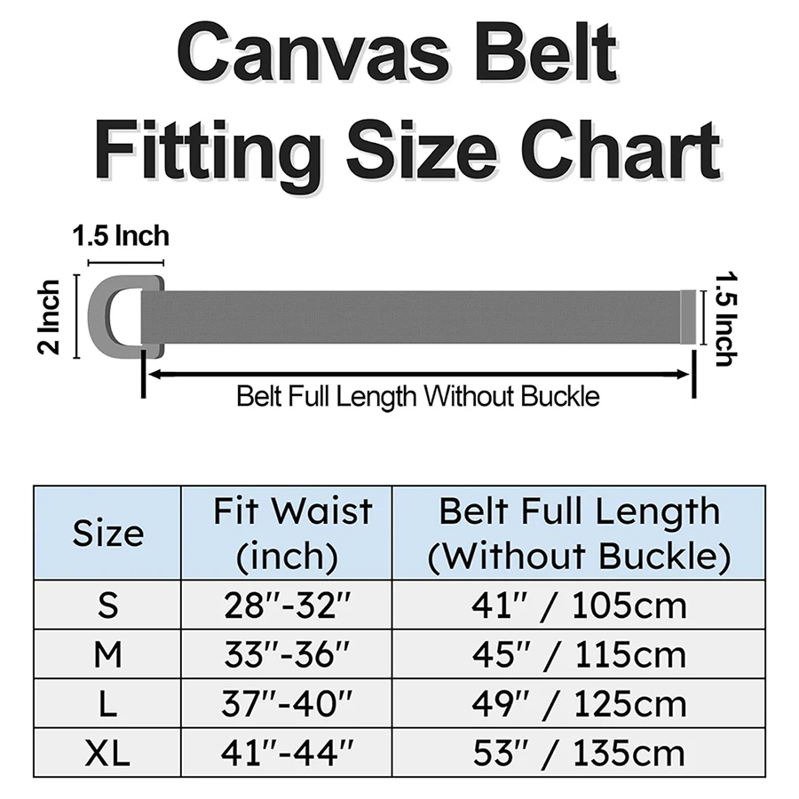 Durable Waterproof Training Canvas Web Belt Metal Double Buckle Men Women Casual Cloth Tactical Belt
