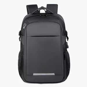 For Business Laptop Backpack for Men 17 Inch Waterproof Nylon Zipper Closure Polyester Lining USB Backpack