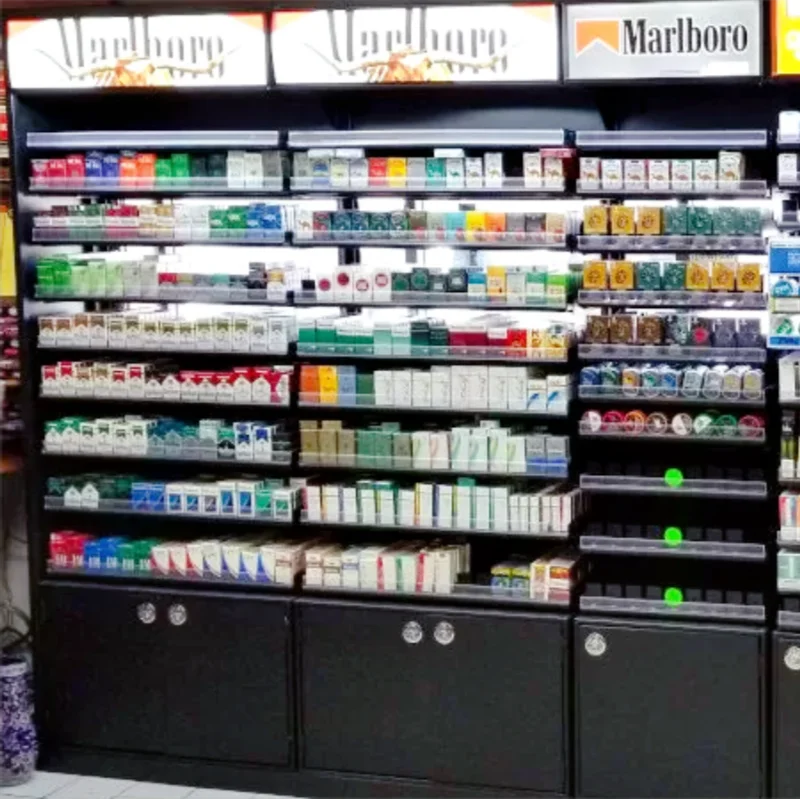 Custom Metal Tobacco Shop Display Furniture Tobacco Display Rack Smoke