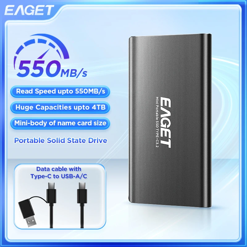 EAGET M1 Mini Mobile SSD Portable Storage for Business