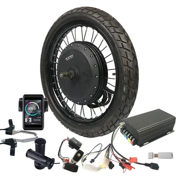 Qs273 Motor 8000w Hub Motor Electric Motorcycle Conversion Kit With ...