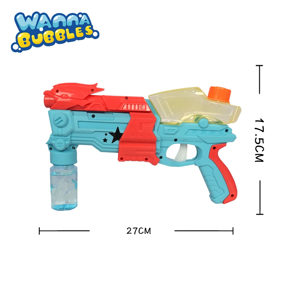 2 in 1 Multifunction Friction Bubbles Shooting Gun Kids Gift Toy Bubble Water Guns
