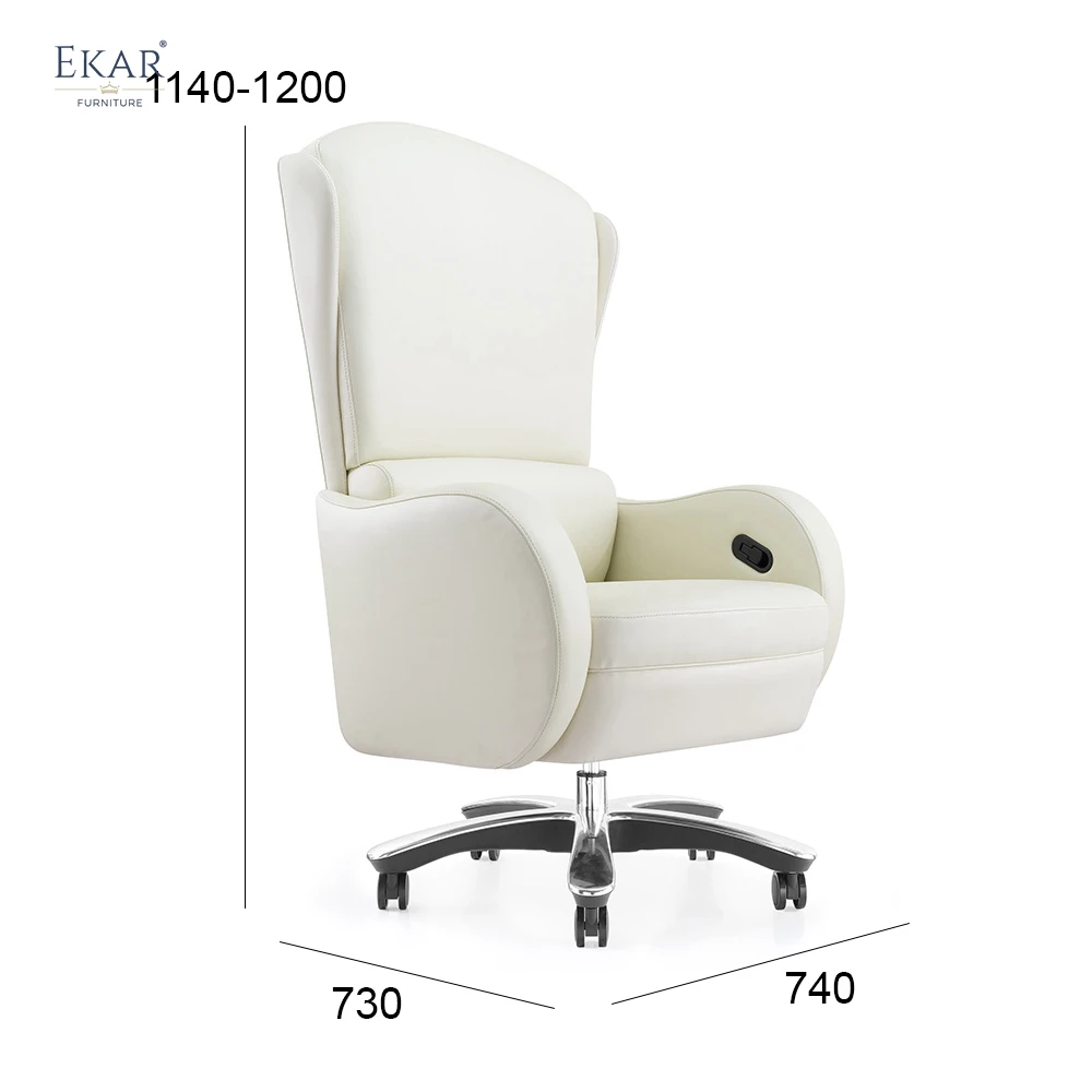 Premium Italian Imported Top-Grain Leather Office Chair: Ultimate Comfort & Sophistication supplier