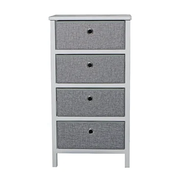 Living Room, Bedroom, Entryway Foldable Chest of Drawers Fabric Cabinet with 4 Fabric Drawers Fabric Bins Storage Tower Dresser