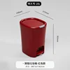 Extra Large Pedal Trash Can - Bordeaux Red