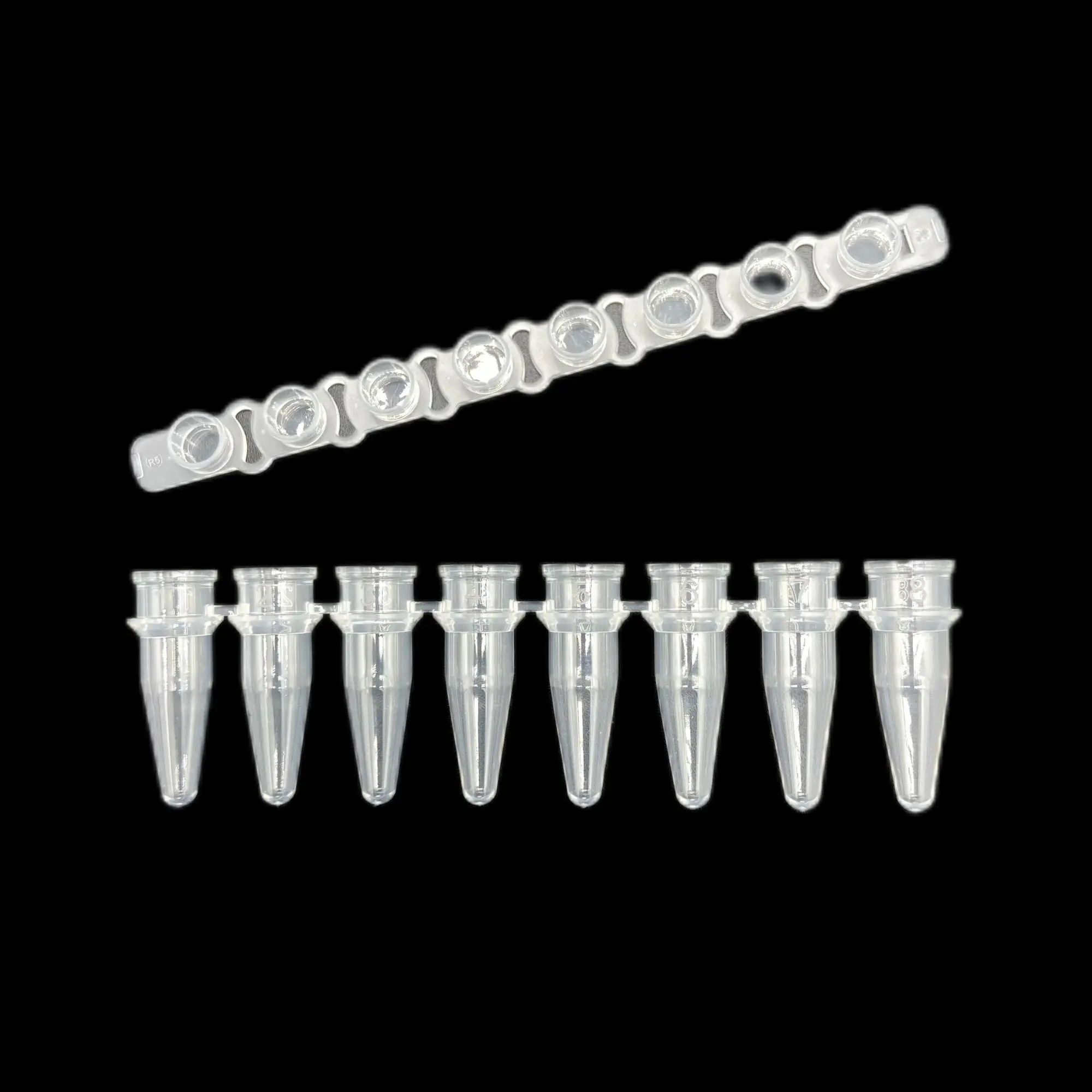 Pcr Single Tube With Flat Lid 0.2 Ml Clear Thinwalled Pcr Tube Buy