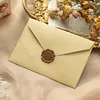 Beige with wax seal sticker