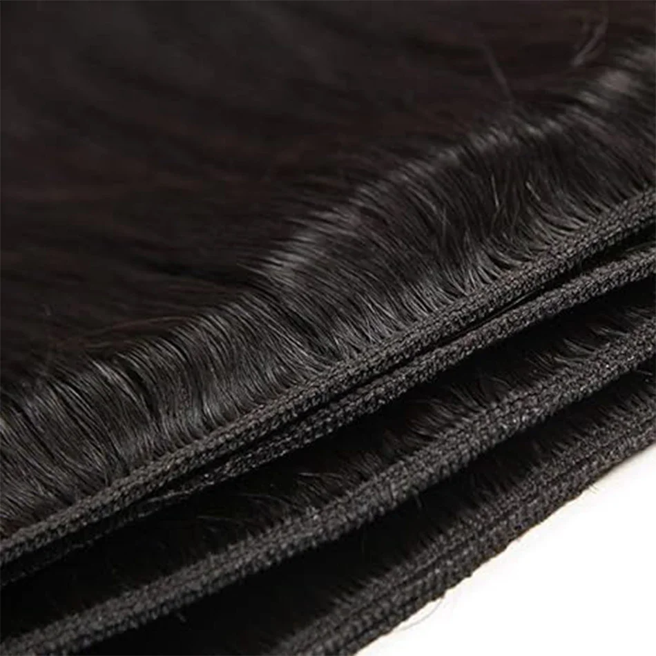 100% capelli umani lisci bundle per le donne peruviani Remy qualità naturale_voghion.com