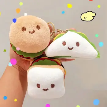 かわいいミニハンバーガーぬいぐるみシミュレーションフードぬいぐるみ