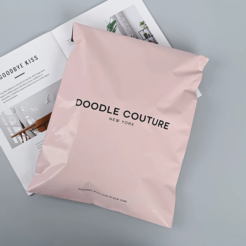 Biodegradable Mailing Packaging Poly mailer bag Shipping Envelope Custom Pink Shipping Cornstarch Mailer Bags Courier Bags