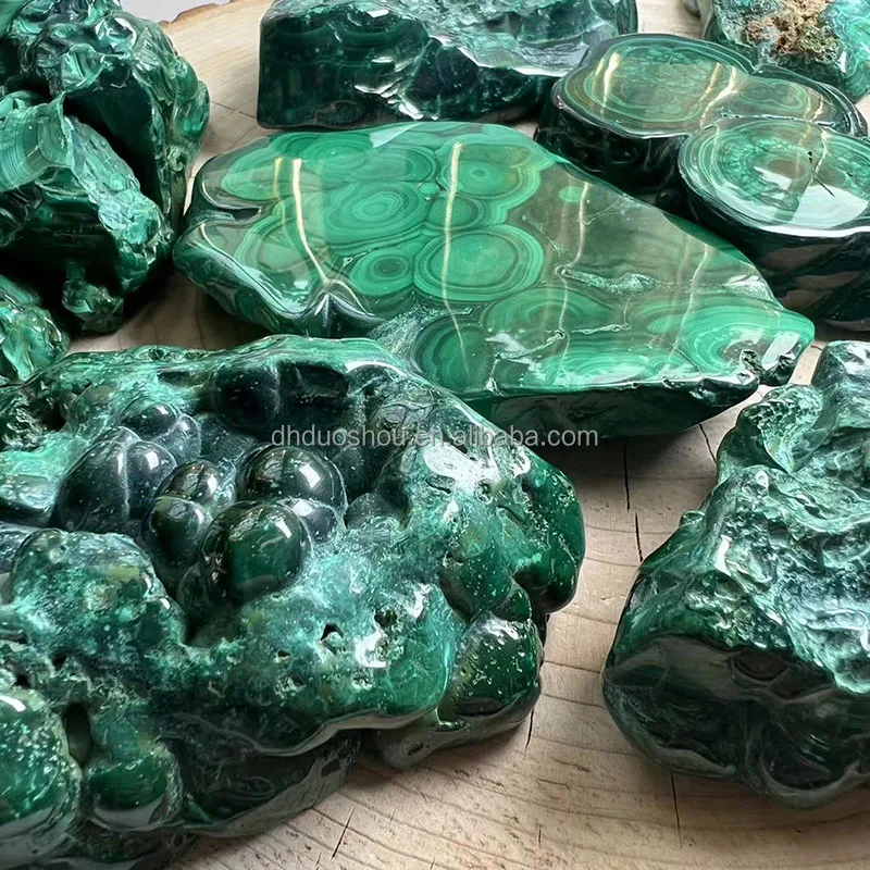 GEMHUB Green Malachite Rough Loose Green Malachite Gemstone 4289