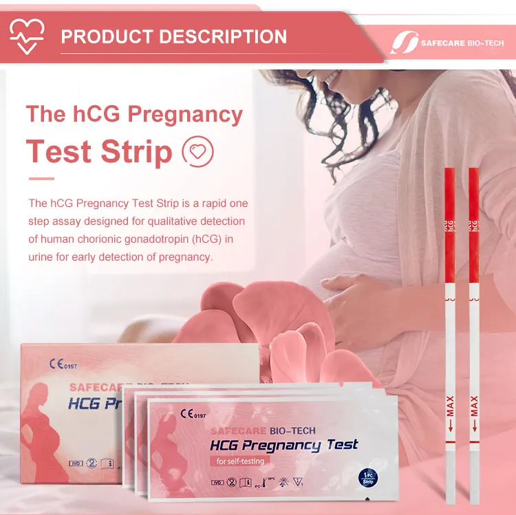 One Step Hcg Pregnancy Urine Diagnostic Rapid Test Kit Strip Buy Hcg Pregnancy Testsafecare 9129