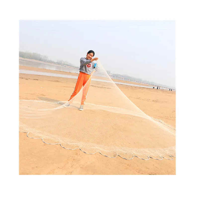 Китайская традиционная ручная плетеная рыболовная сеть