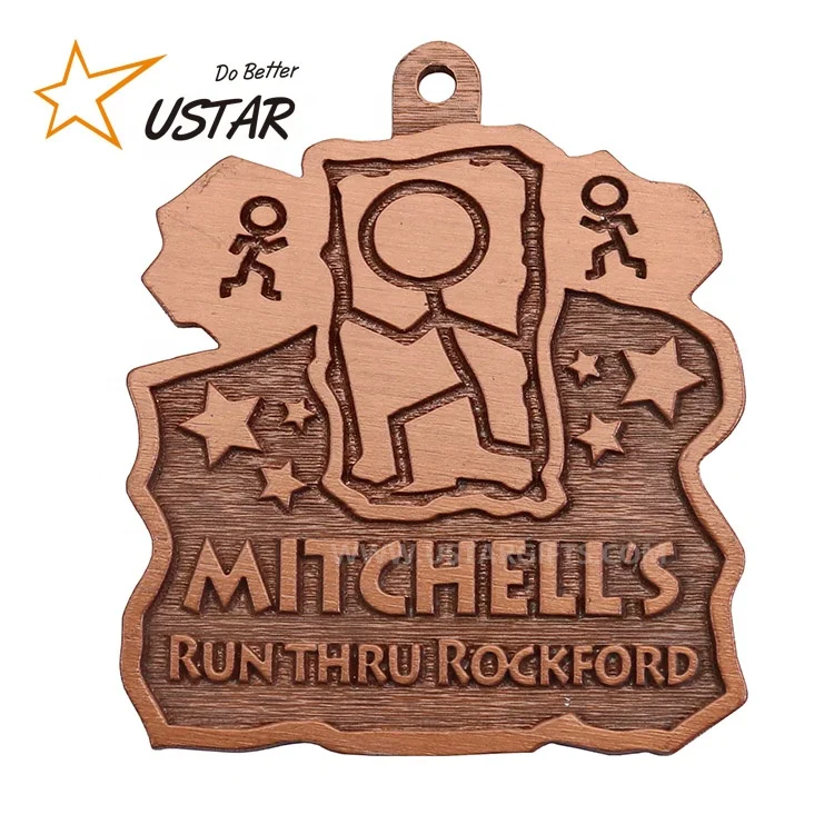 
Заводские медали Дунгуань, индивидуальный медаль, деревянный медаль для марафона с лазерной гравировкой логотипа 