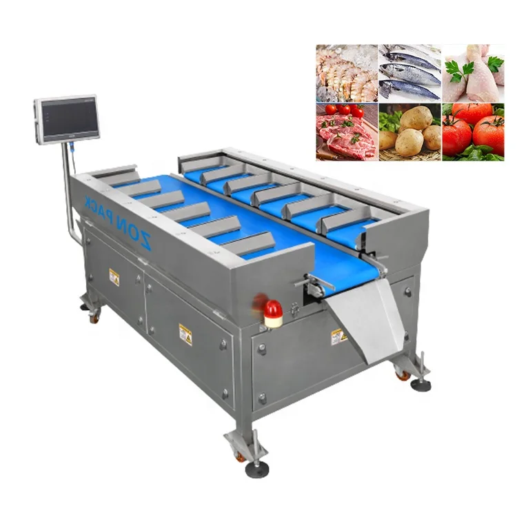 Automatic 12/14/16 Head Multihead Weigher Belt Conveyor Customizable Combination 0.1g Weighing Scale for Chicken Meat Lobster