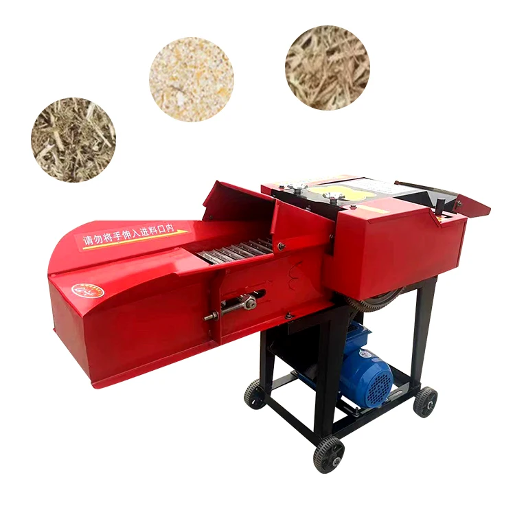 Multifunctional Low Cost Chaff Cutter Machine Automatic Chaff Cutter Feeding Animal With Hopper for Straw