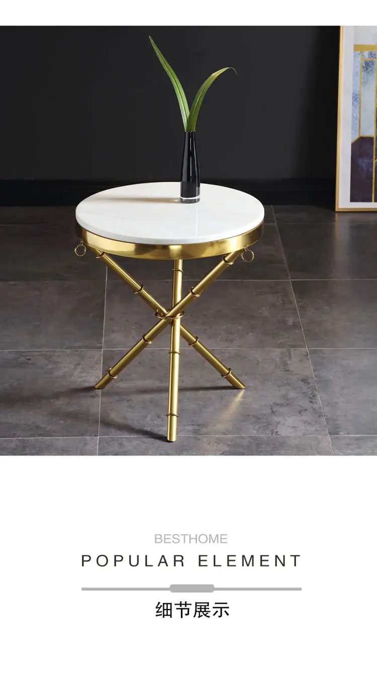 Luxury Accent Table Living Room Furniture Marble Top Round Stolik Na Balkon 2021 Modern Stainless Steel Side Table - Buy Gold Accent Table,Stolik Na Balkon,Side Table Modern Stainless Steel Product on