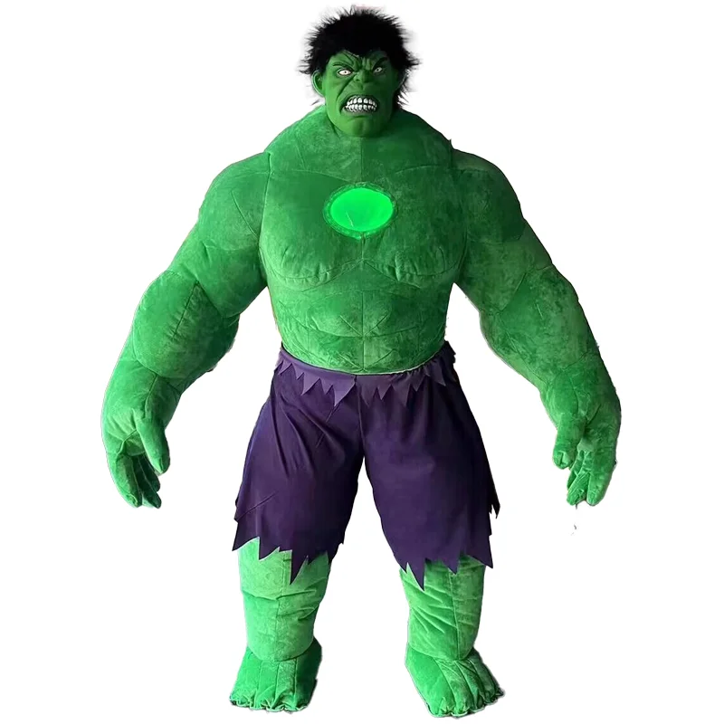 2m/2.6m/3m Custom Logo/Size Inflatable Hulk Giant Green for Cartoon Characters Decoration Inflatable Costume