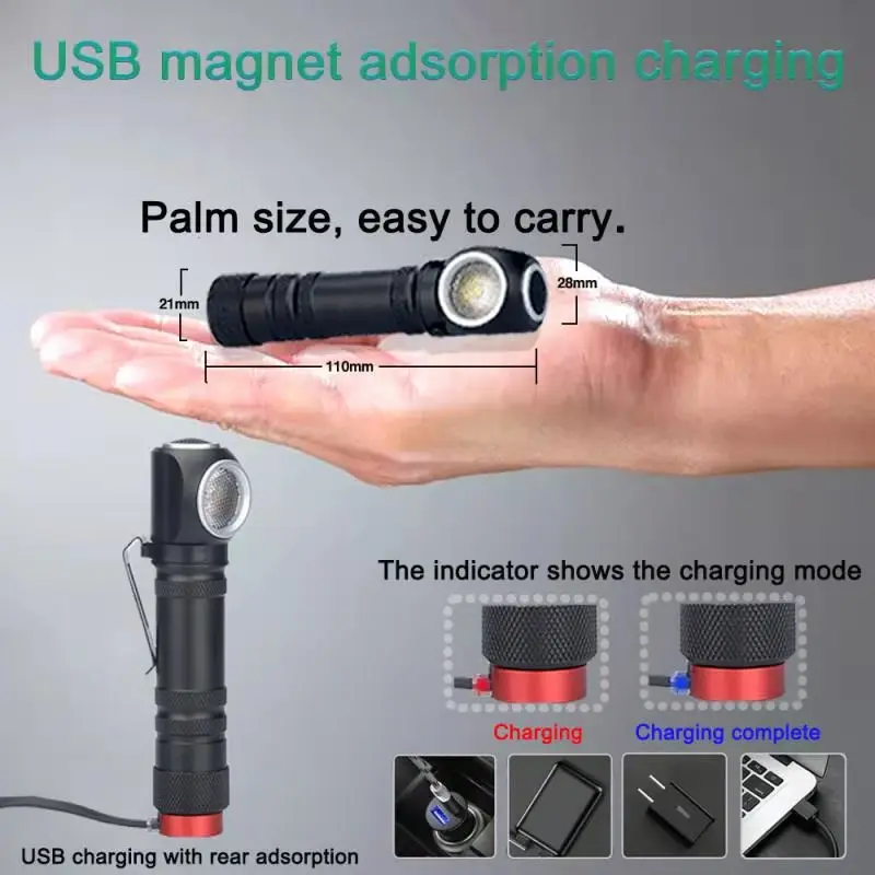 Latest Powerful IPX6 Waterproof XHP50 Headlamps LED Head Lights USB Rechargeable Head Lamp 18650 Battery Camping Lantern