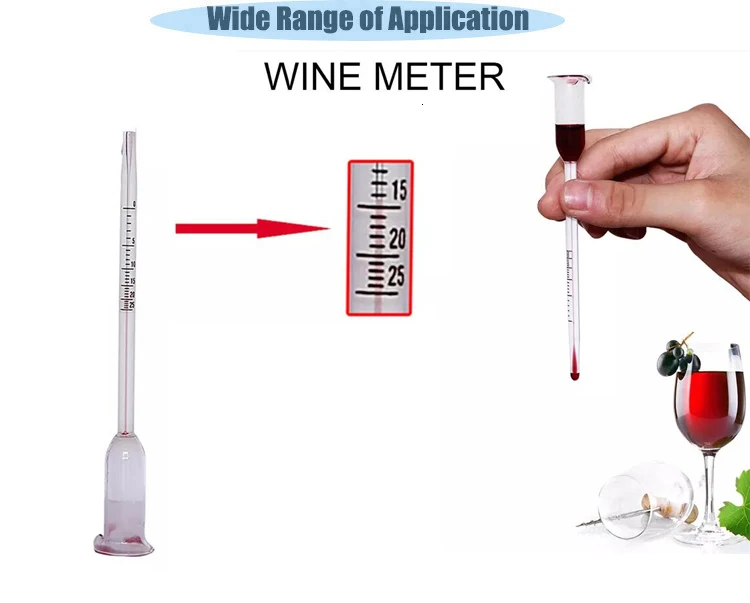 Alcohol Meter Tester For Measuring The Percentage Of Alcohol In Wine