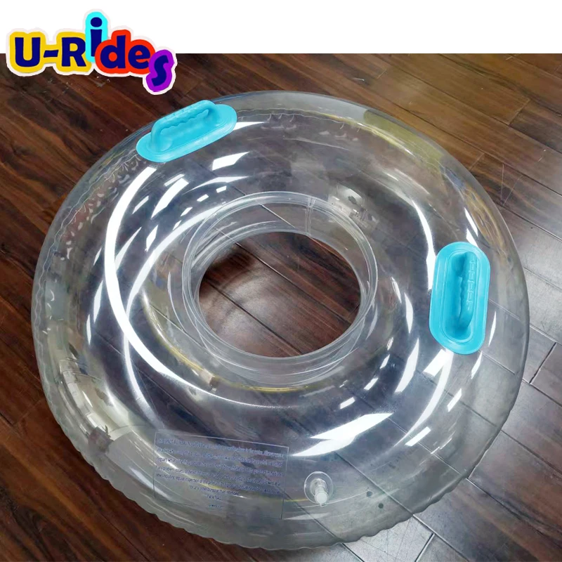 Lazy River Tube Inflatable PVC Clear Single Swim Ring Transparent Water Park Tube for Water Park Super Fibreglass Slide