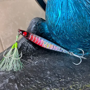 CHEERY Sea Fishing Stainless Steel Iron Plate Bait Lure Night-Luminous Slow-Rolling Double Hooks Reinforced Three-Prong Hook – Hooks – view 4
