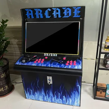2 Inch Retro Classic Arcade Video Game Large Metal Indoor Coin Operated 2 Players Multilingual (English Spanish Japanese)