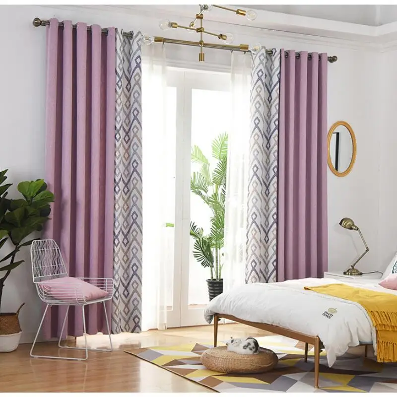 Juego De Cortinas De Tela Jacquard - Blanco Yabell