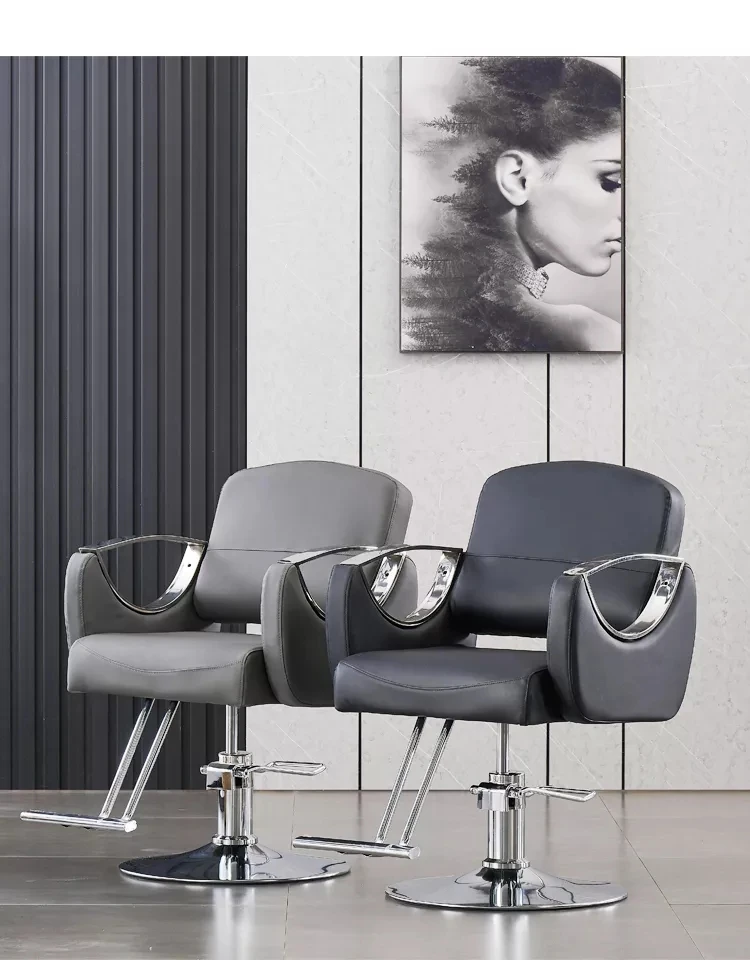 Hairdressing Salon Chair Up And Down Rotating Hydraulic Barber Chair