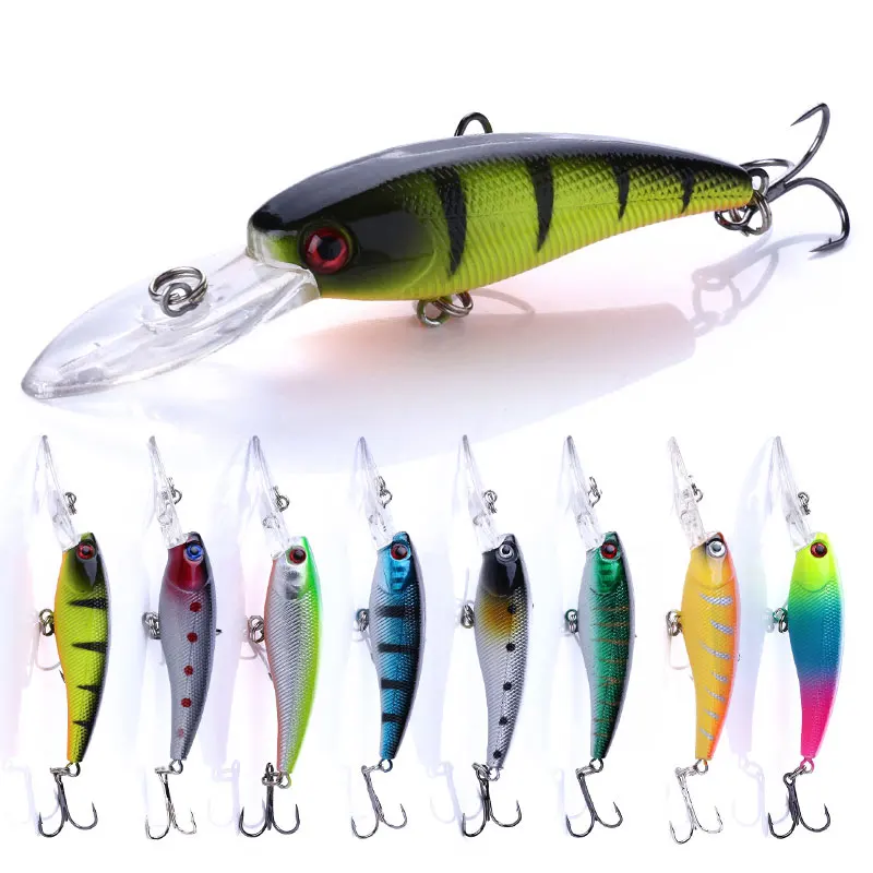 Leurre Plongeant 105mm 18g – Crankbait Minnow à Longue Langue – Pêche En Profondeur, Traîne, Gros Poissons
